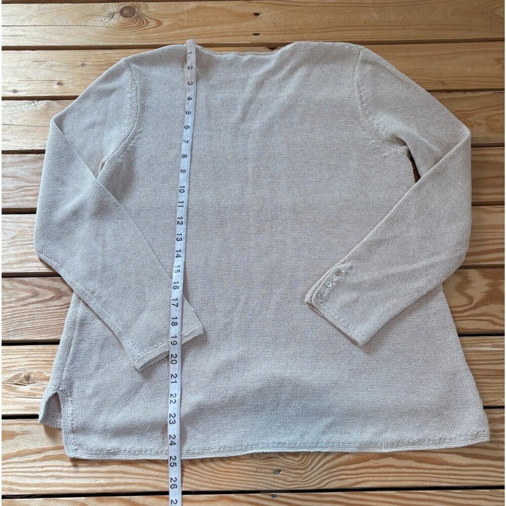 J McLaughlin Women’s Fine Knit Sweater Size L Beige M11 - Picture 5 of 7